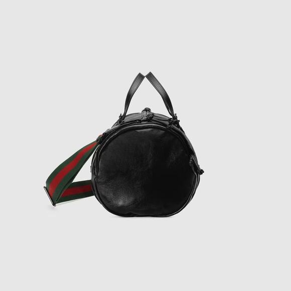 GUCCI X SUPREME BLACK DUFFLE LEATHER LOGO GG MONOGRAM W 20.08 H 9.84 inch, D 9.5 - Picture 5 of 7